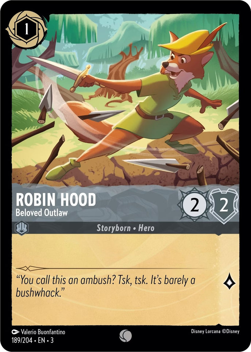 Robin Hood - Beloved Outlaw (189) (3) - Disney Lorcana Single