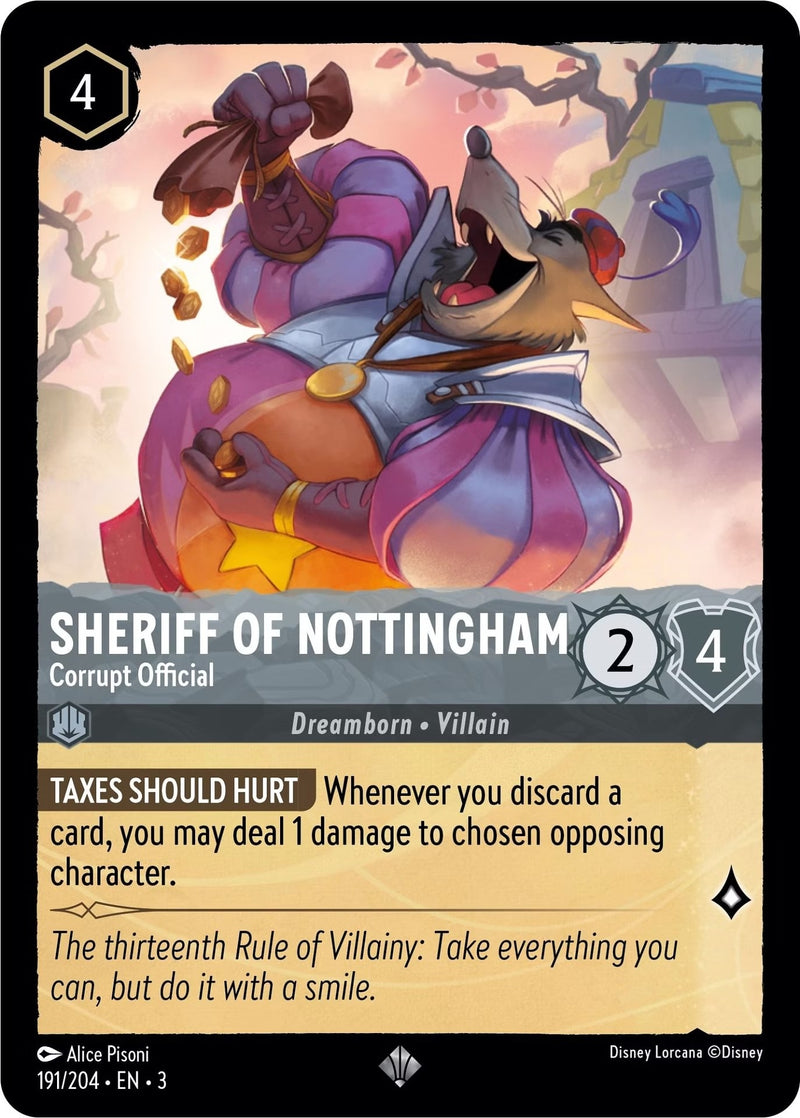Sheriff of Nottingham - Corrupt Official (191) (3) - Disney Lorcana Single