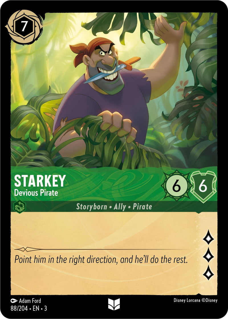 Starkey - Devious Pirate (88) (3) - Disney Lorcana Single
