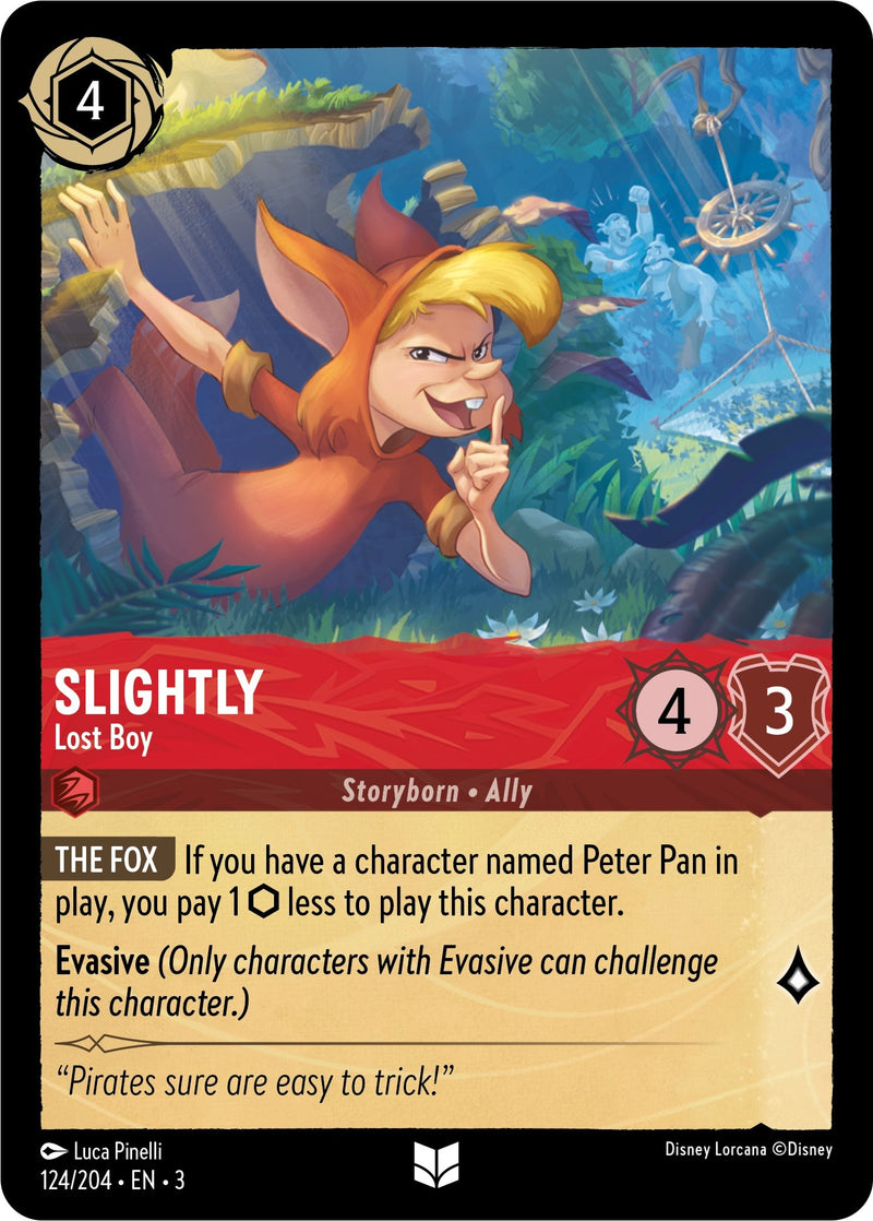 Slightly - Lost Boy (124) (3) - Disney Lorcana Single