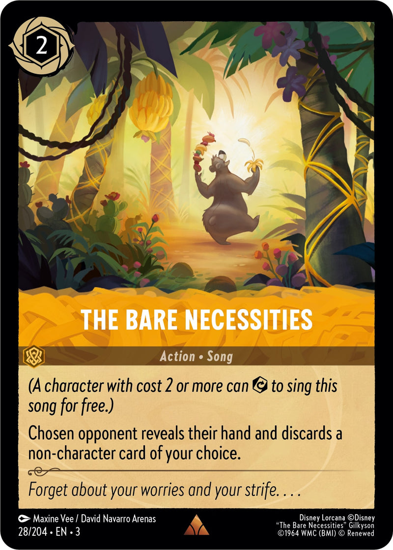 The Bare Necessities (28) (3) - Disney Lorcana Single