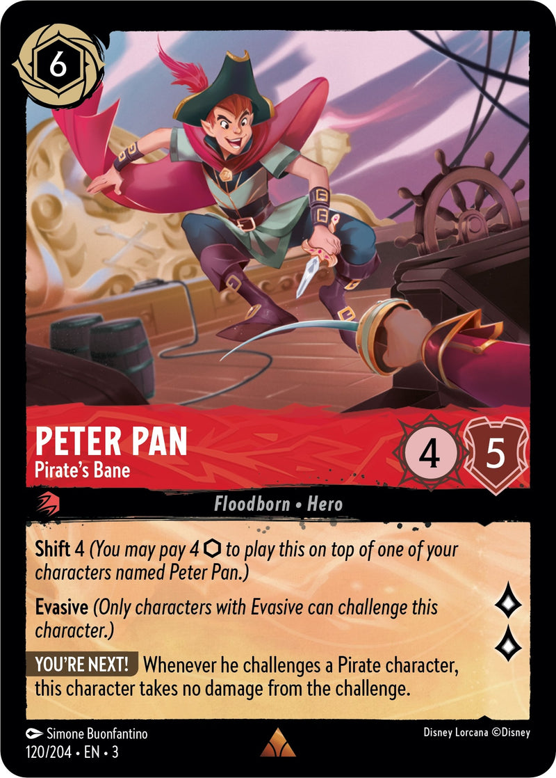 Peter Pan - Pirate’s Bane (120) (3) - Disney Lorcana Single