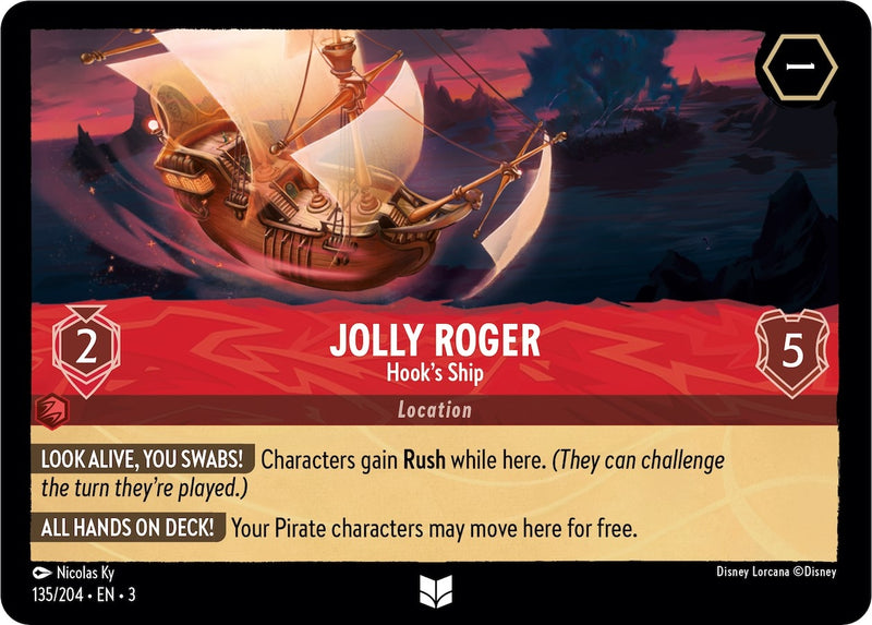 Jolly Roger - Hook’s Ship (135) (3) - Disney Lorcana Single