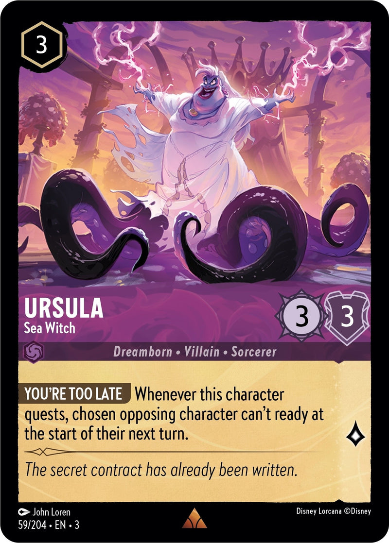 Ursula - Sea Witch (59) (3) - Disney Lorcana Single