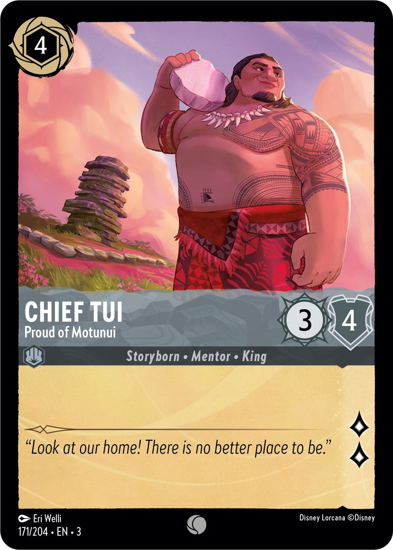 Chief Tui - Proud of Motunui (171) (3) - Disney Lorcana Single