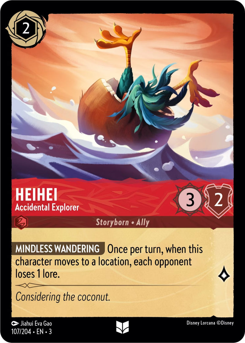HeiHei - Accidental Explorer (107) (3) - Disney Lorcana Single