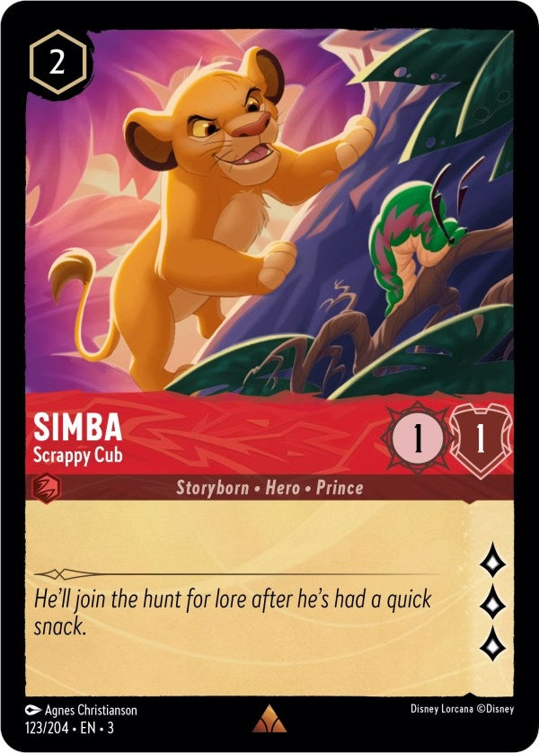 Simba - Scrappy Cub (123) (3) - Disney Lorcana Single