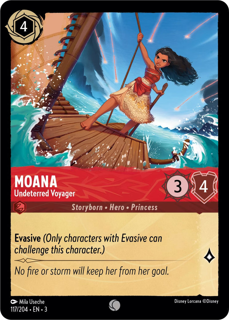 Moana - Undeterred Voyager (117) (3) - Disney Lorcana Single