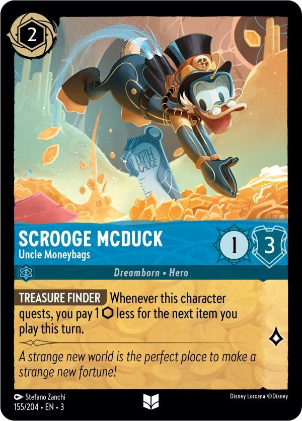 Scrooge McDuck - Uncle Moneybags (155) (3) - Disney Lorcana Single
