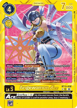 Angewomon ACE (Special Rare) (15038) [BT15] - Digimon Card Game Single