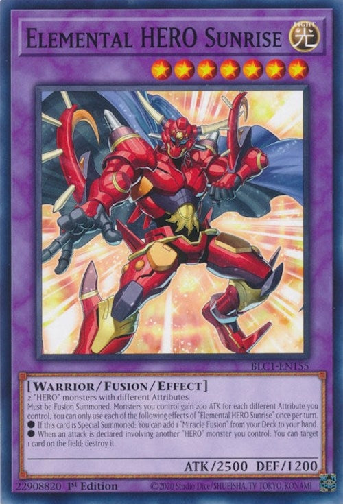 Elemental HERO Sunrise (1155) (BLC1) - YuGiOh Single