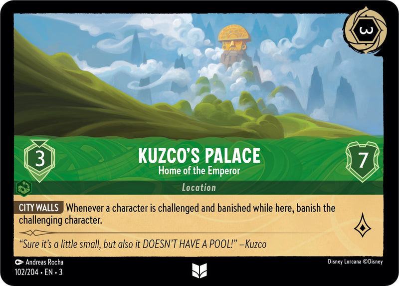 Kuzco’s Palace - Home of the Emperor (102) (3) - Disney Lorcana Single