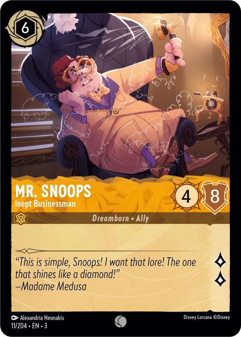 Mr. Snoops - Inept Businessman (11) (3) - Disney Lorcana Single