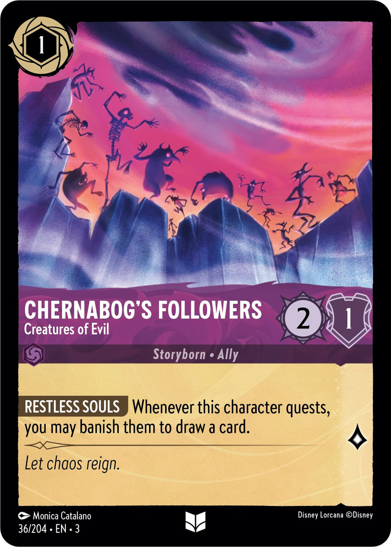 Chernabog’s Followers - Creatures of Evil (36) (3) - Disney Lorcana Single