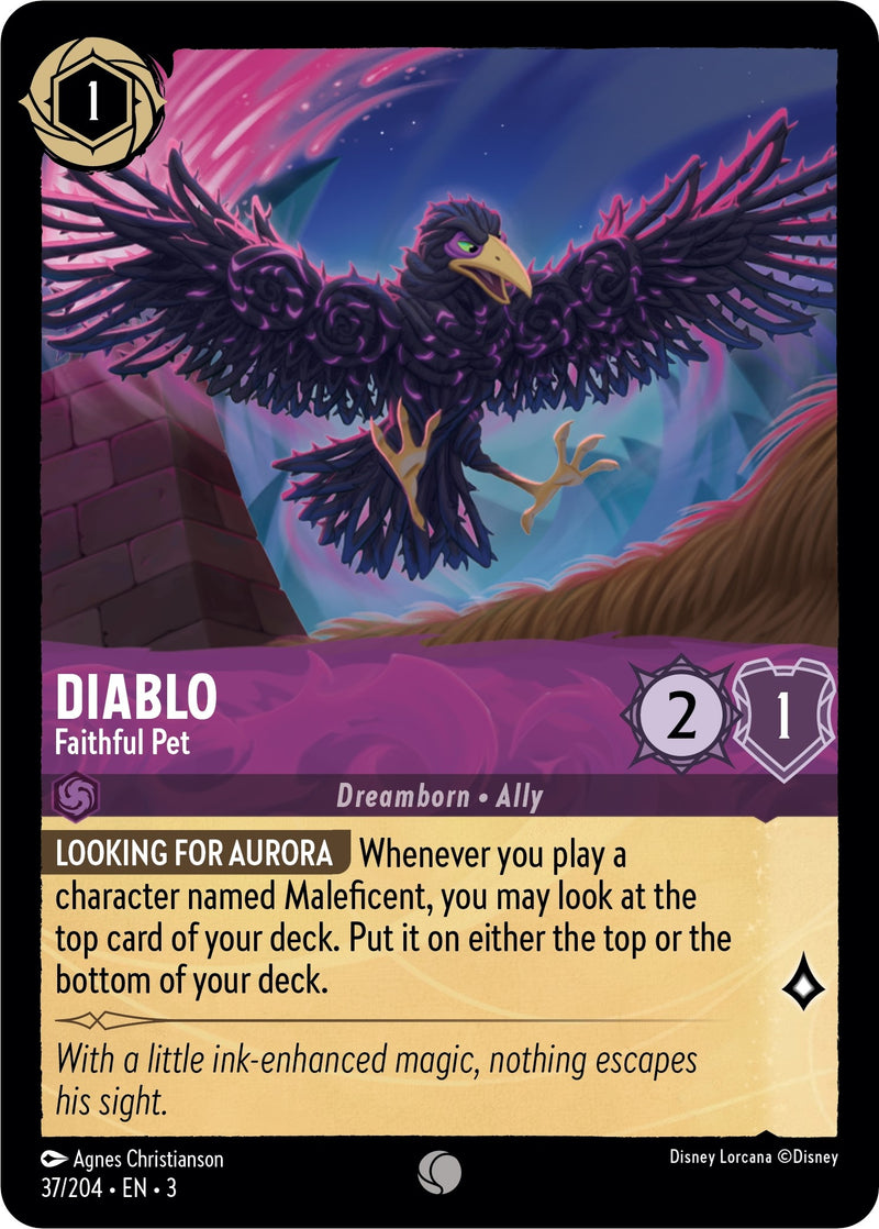 Diablo - Faithful Pet (37) (3) - Disney Lorcana Single