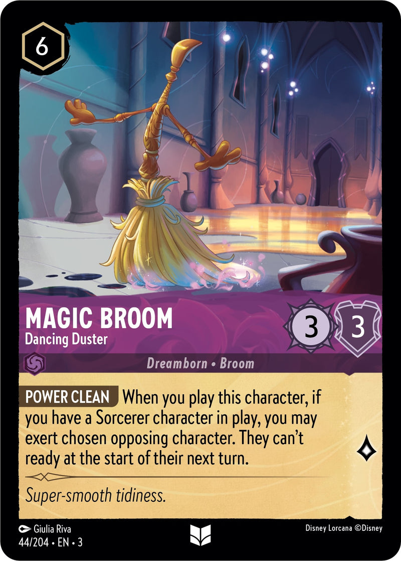 Magic Broom - Dancing Duster (44) (3) - Disney Lorcana Single
