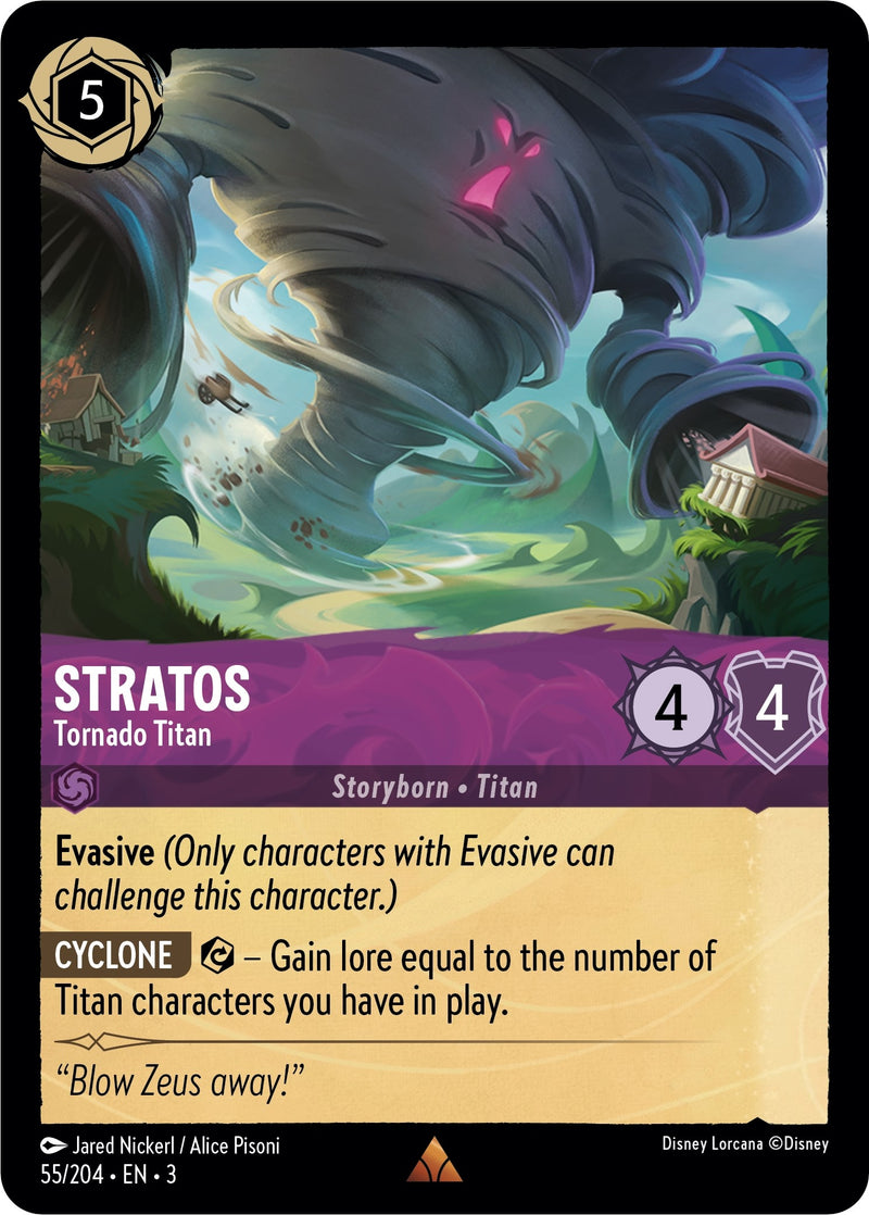 Stratos - Tornado Titan (55) (3) - Disney Lorcana Single