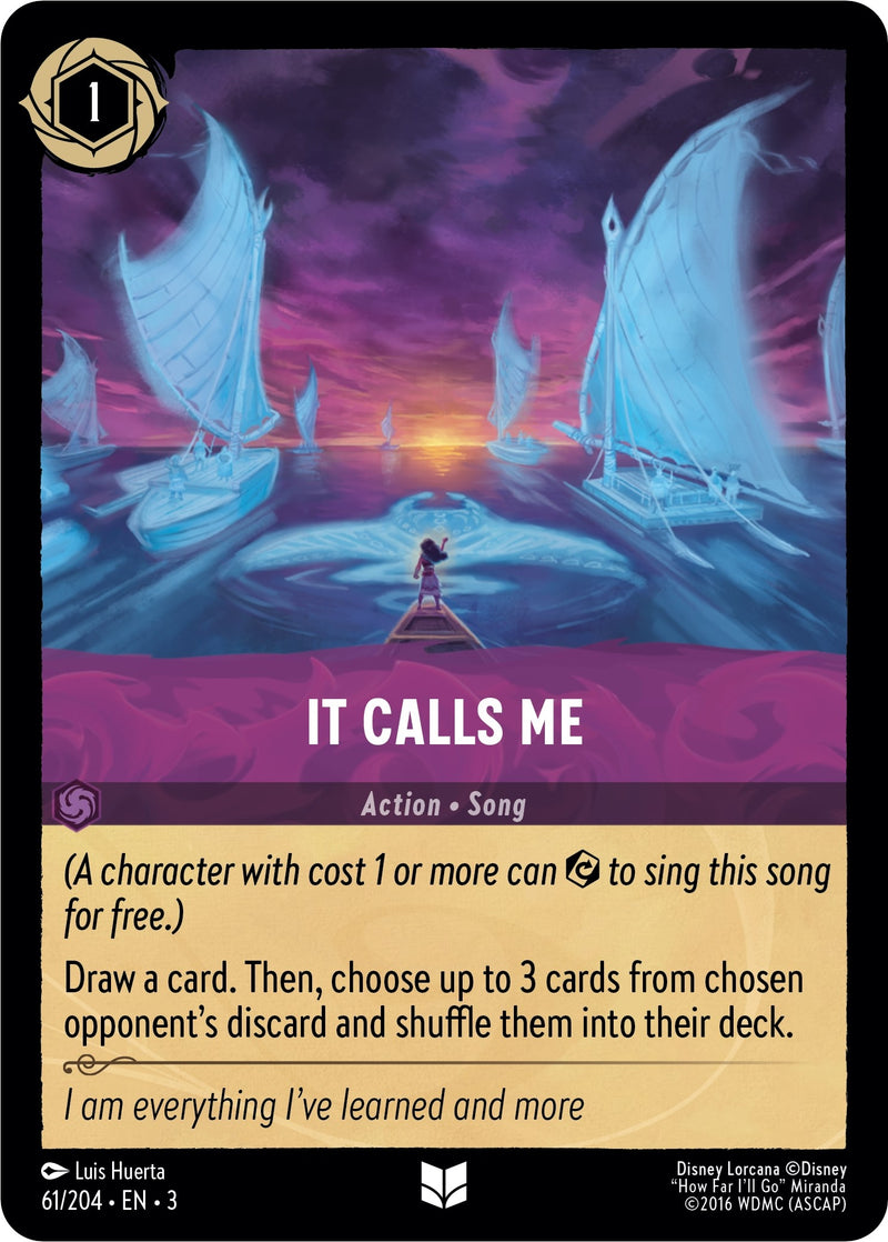 It Calls Me (61) (3) - Disney Lorcana Single
