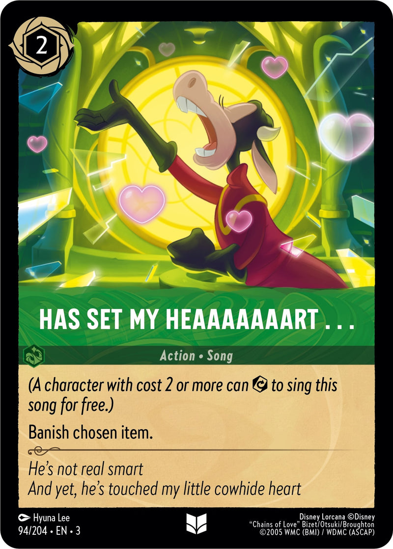 Has Set My Heaaaaaaart. (94) (3) - Disney Lorcana Single