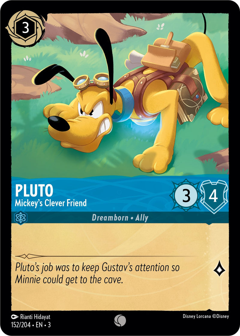 Pluto - Mickey’s Clever Friend (152) (3) - Disney Lorcana Single
