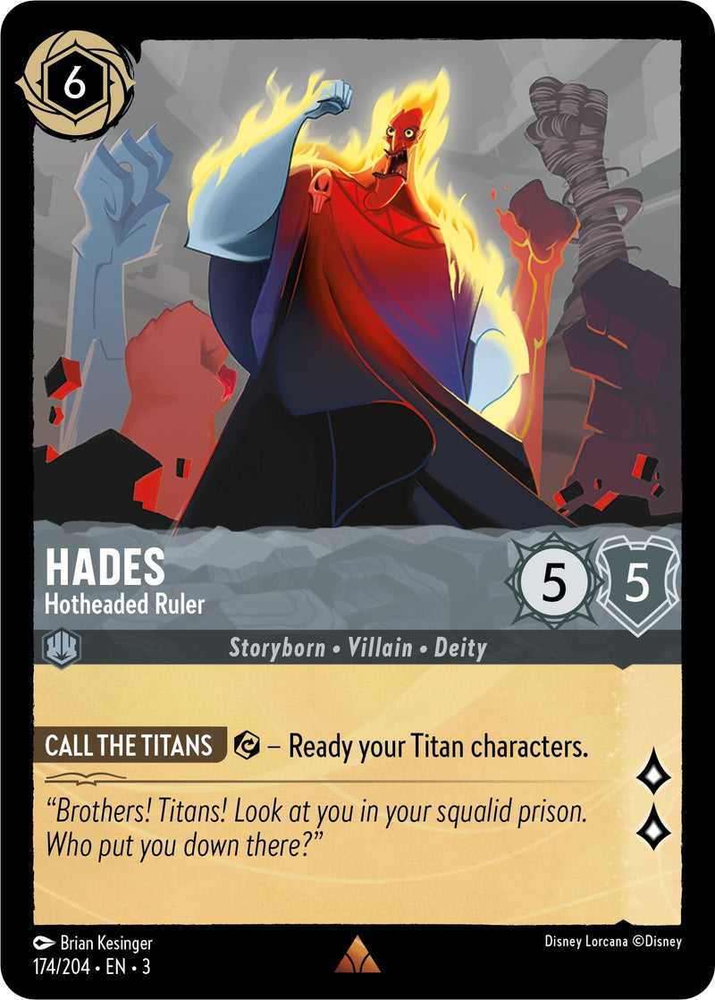 Hades - Hotheaded Ruler (174) (3) - Disney Lorcana Single