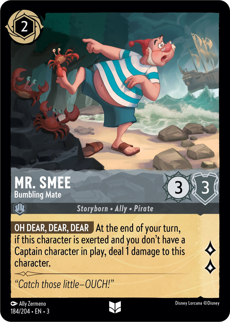 Mr. Smee - Bumbling Mate (184) (3) - Disney Lorcana Single