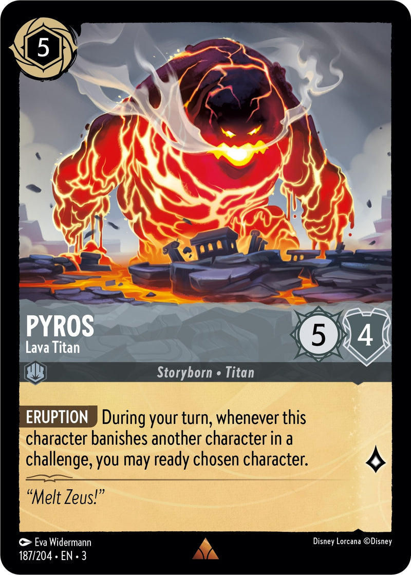 Pyros - Lava Titan (187) (3) - Disney Lorcana Single