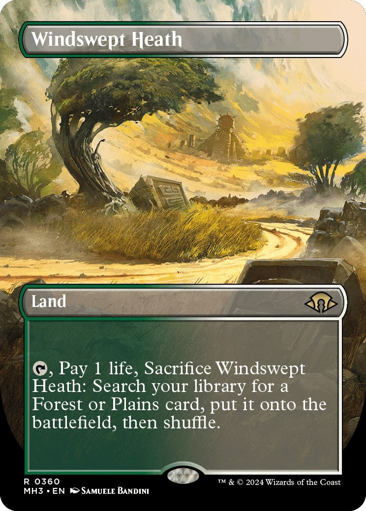 Windswept Heath (Borderless) (360) [MH3] - MTG Single