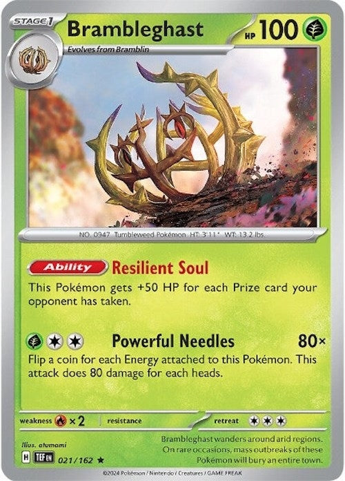 Brambleghast (021/162) (TEF) - Pokemon Single