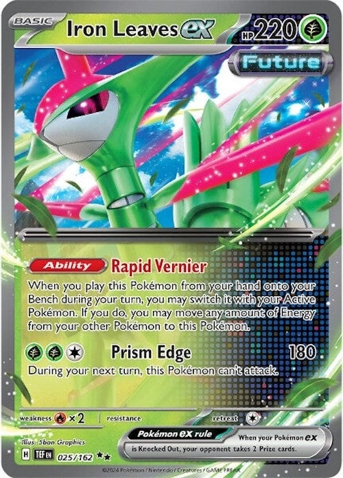 Iron Leaves ex - 025/162 (025/162) (TEF) - Pokemon Single