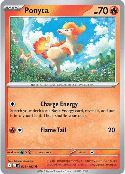 Ponyta (026/162) (TEF) - Pokemon Single