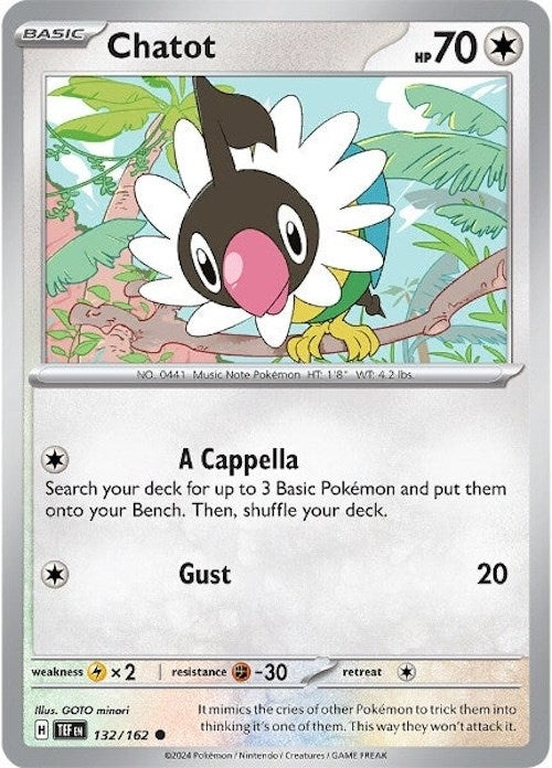 Chatot - 132/162 (132/162) [SV05: Temporal Forces] - Pokemon Single