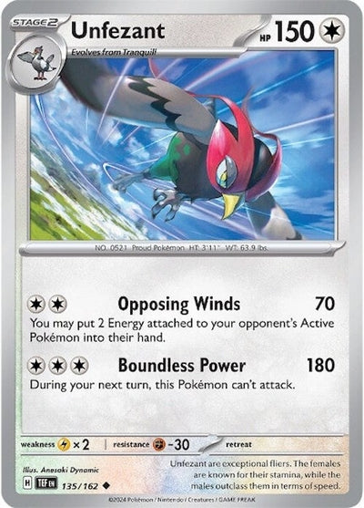 Unfezant (135/162) (SV05: Temporal Forces)