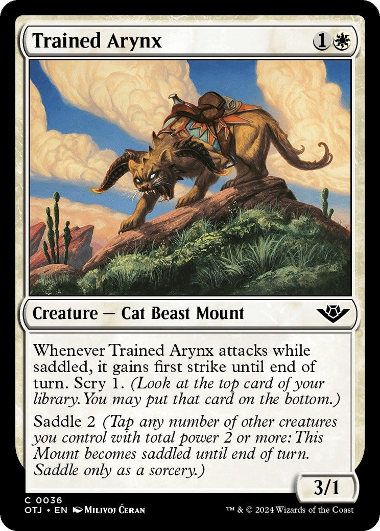 Trained Arynx (36) [OTJ] - MTG Single