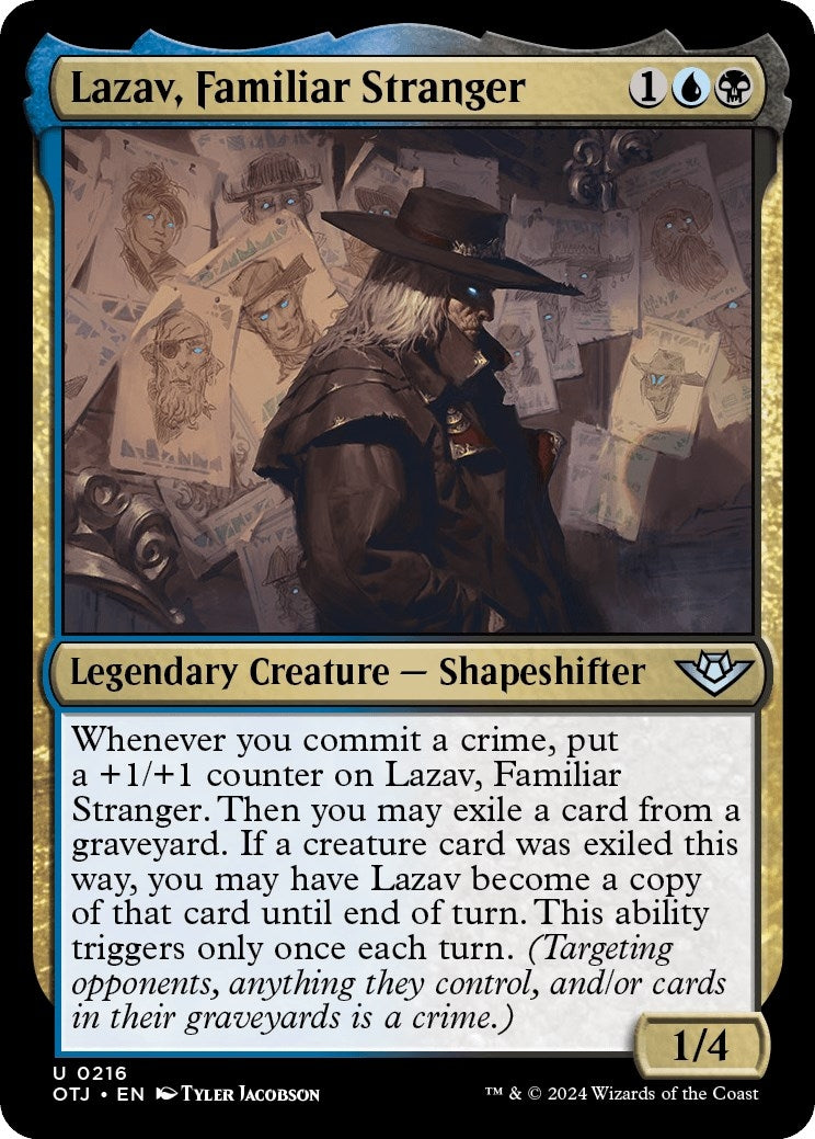 Lazav Familiar Stranger (216) [OTJ] - MTG Single