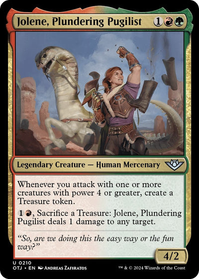 Jolene, Plundering Pugilist (210) [Outlaws of Thunder Junction]