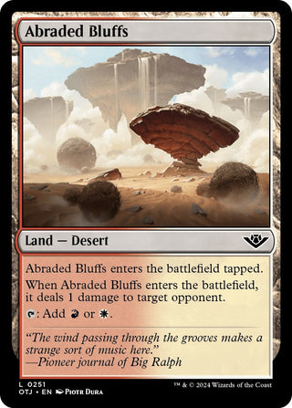 Abraded Bluffs (251) [OTJ] - MTG Single