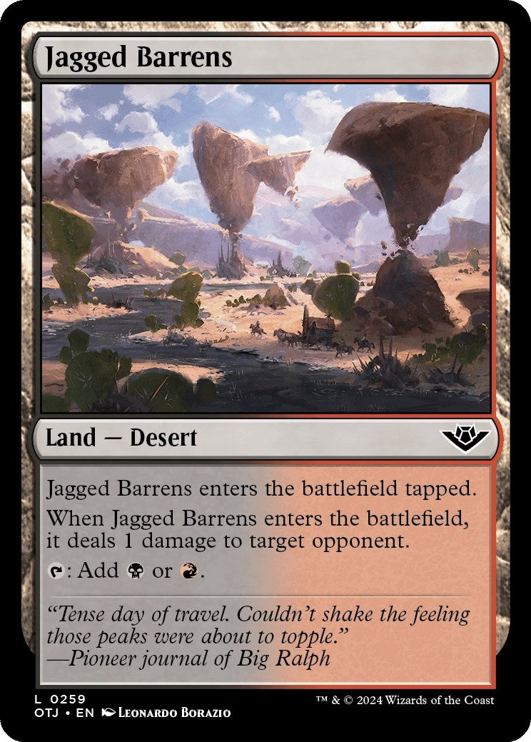 Jagged Barrens (259) [OTJ] - MTG Single