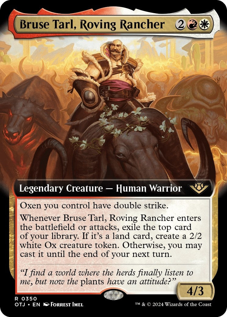 Bruse Tarl Roving Rancher (Extended Art) (350) [OTJ] - MTG Single
