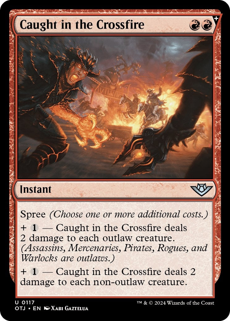 Caught in the Crossfire (117) [OTJ] - MTG Single