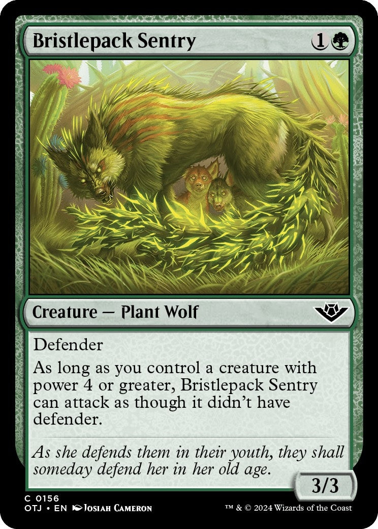 Bristlepack Sentry (156) [OTJ] - MTG Single