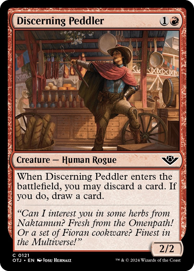 Discerning Peddler (121) [OTJ] - MTG Single