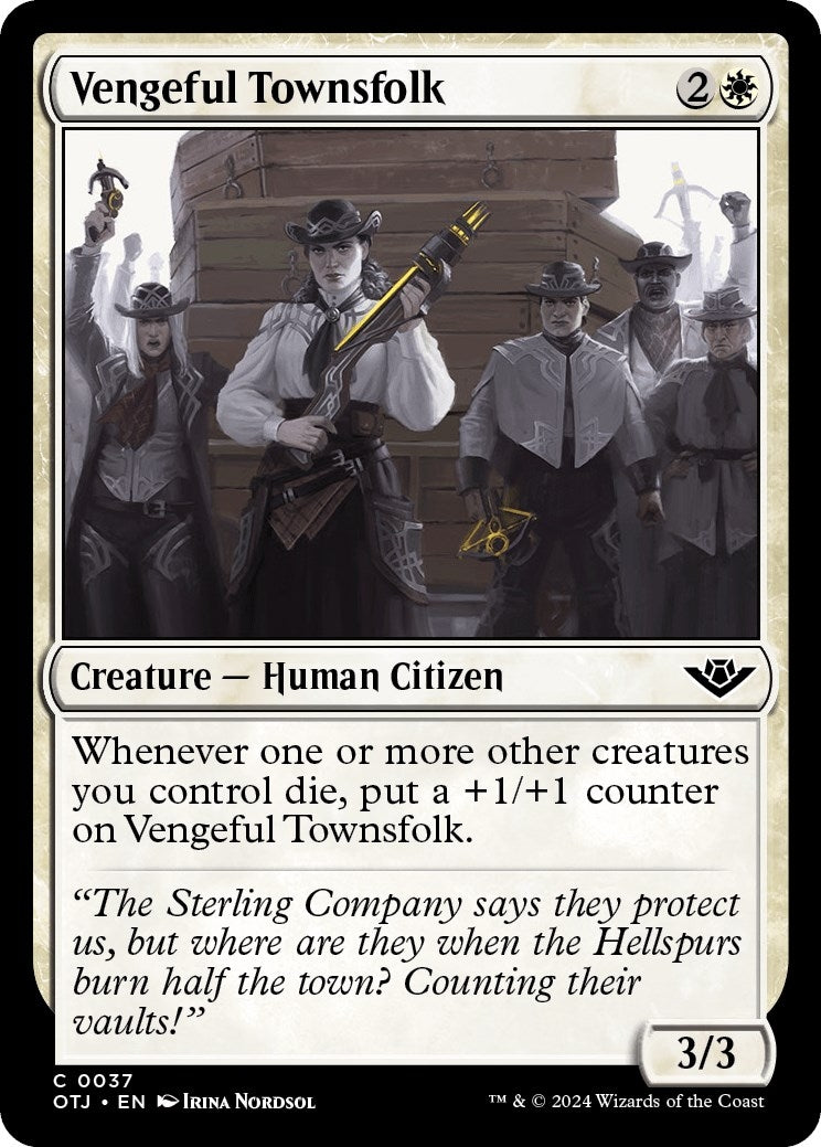 Vengeful Townsfolk (37) [OTJ] - MTG Single