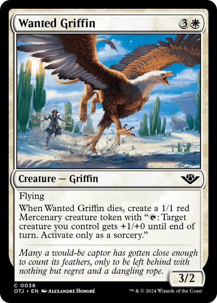 Wanted Griffin (38) [OTJ] - MTG Single