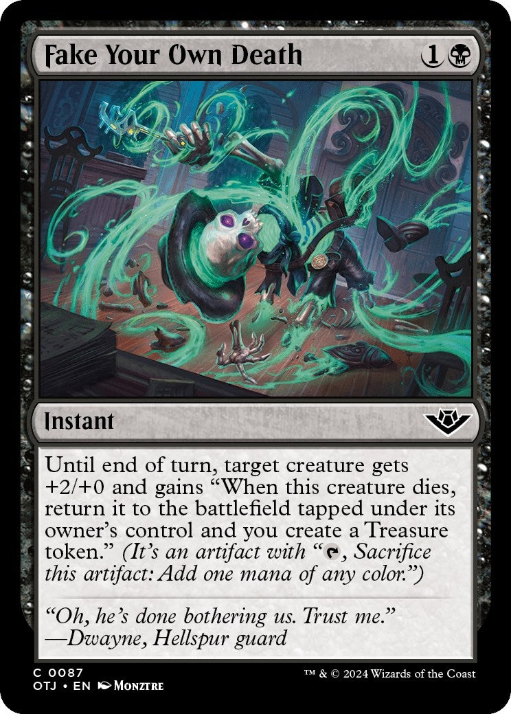 Fake Your Own Death (87) [OTJ] - MTG Single