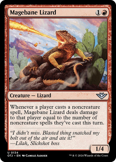 Magebane Lizard (134) [Outlaws of Thunder Junction]