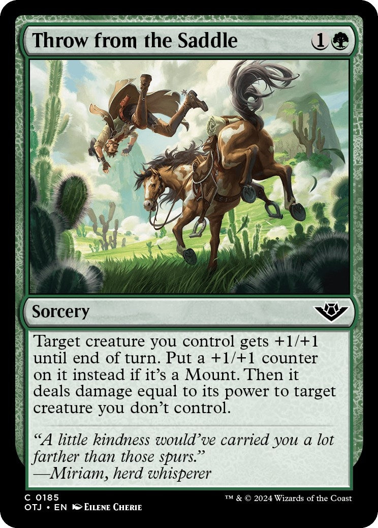 Throw from the Saddle (185) [OTJ] - MTG Single
