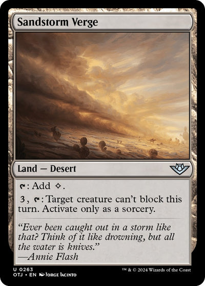 Sandstorm Verge (263) [Outlaws of Thunder Junction]