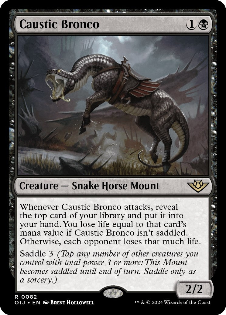 Caustic Bronco (82) [OTJ] - MTG Single