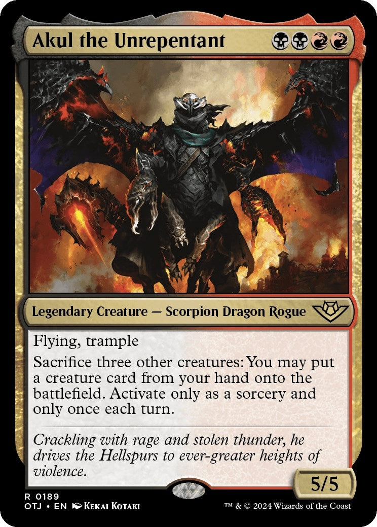 Akul the Unrepentant (189) [OTJ] - MTG Single